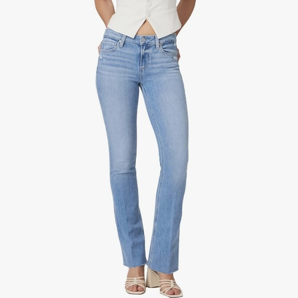 PAIGE Denim - PAIGE High Rise Manhattan Bootcut Raw Him